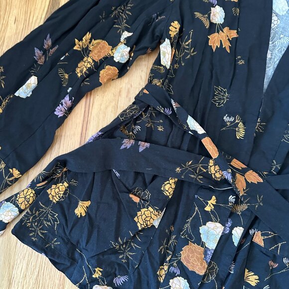 Free People Floral Kimono Wrap Jacket - Picture 5 of 5